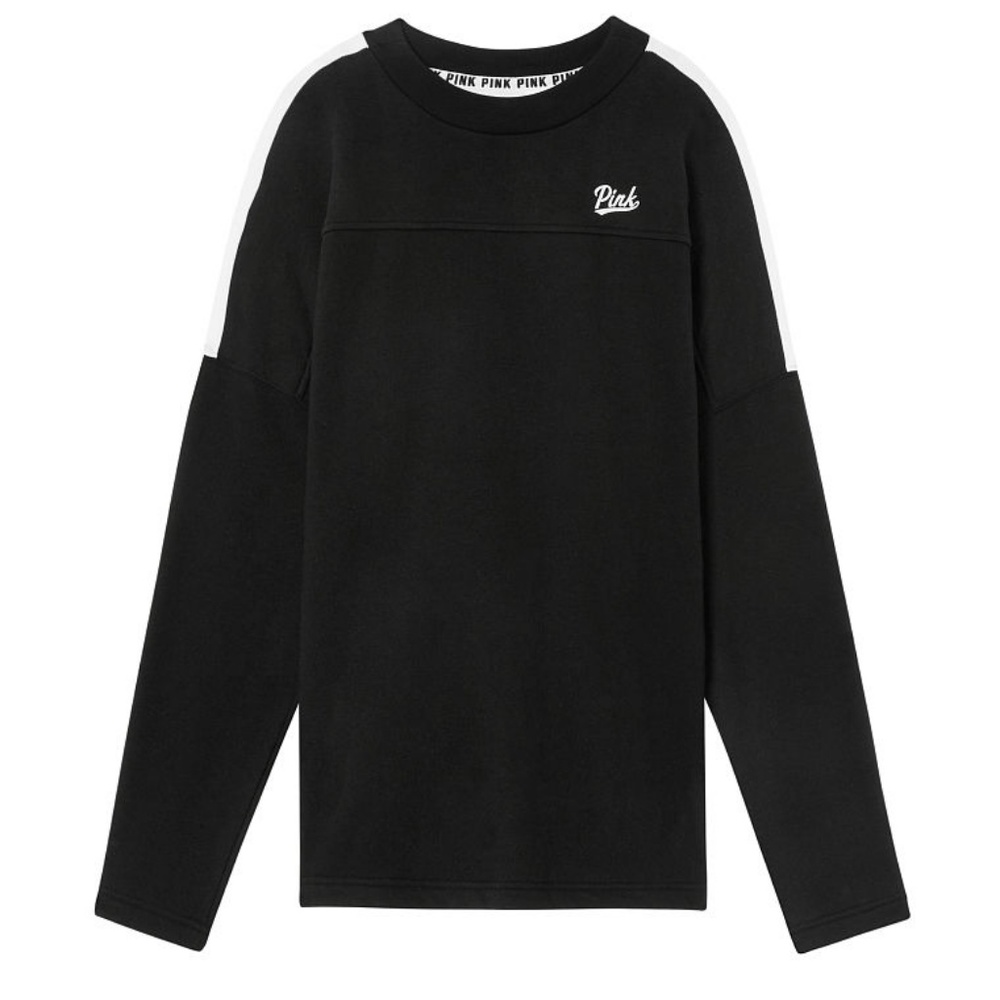 Victoria Secret Pink Oversized Black Tunic Crew - Picture 3 of 3